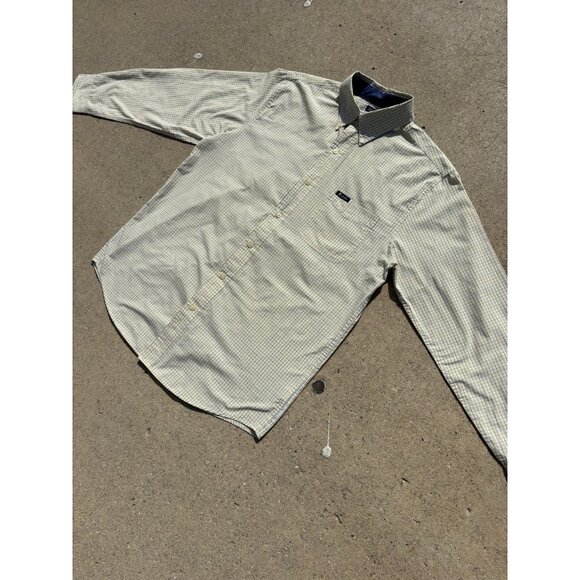 Chaps Ralph Lauren Button Up Plaid Flannel long Sleeve Shirt Vintage 90’s - Picture 3 of 5